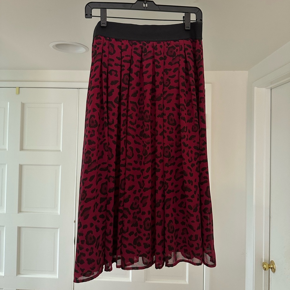 White House Black Market Animal Print Circle Skirt - Brand New!